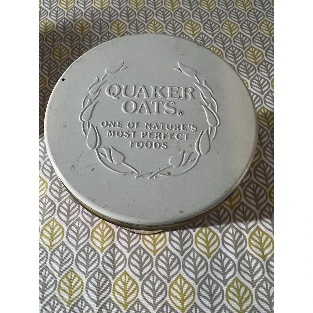 Vtg Quaker Old Fashioned Limited Edition Tin 1982 Cereal Advertising Original